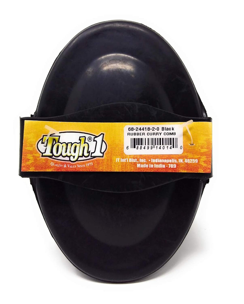 Tough 1 Large Rubber Curry Comb black One Size - PawsPlanet Australia