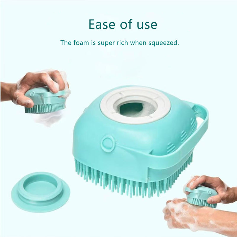 Pets Bath Brush | Scrubber for Bath | Dog Shampoo Brush | Dog Washing/Shower Brush, Suitable for Short/Long Haired Dogs, Dog Brush for Shedding, Bathing, Massaging & Grooming (blue) (blue) Blue - PawsPlanet Australia