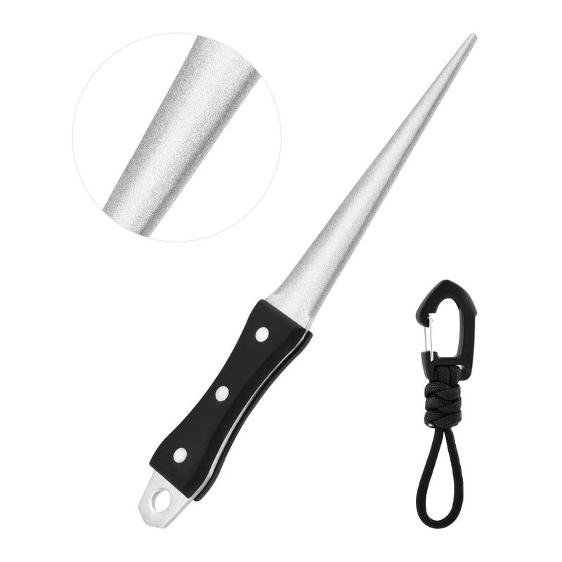 Hoof Knife Sharpener Honing Rod - 10 InchDiamond Coated Farrier Tool with Ergonomic Solid Wood Handle for Hoof Knives & Farm Knives