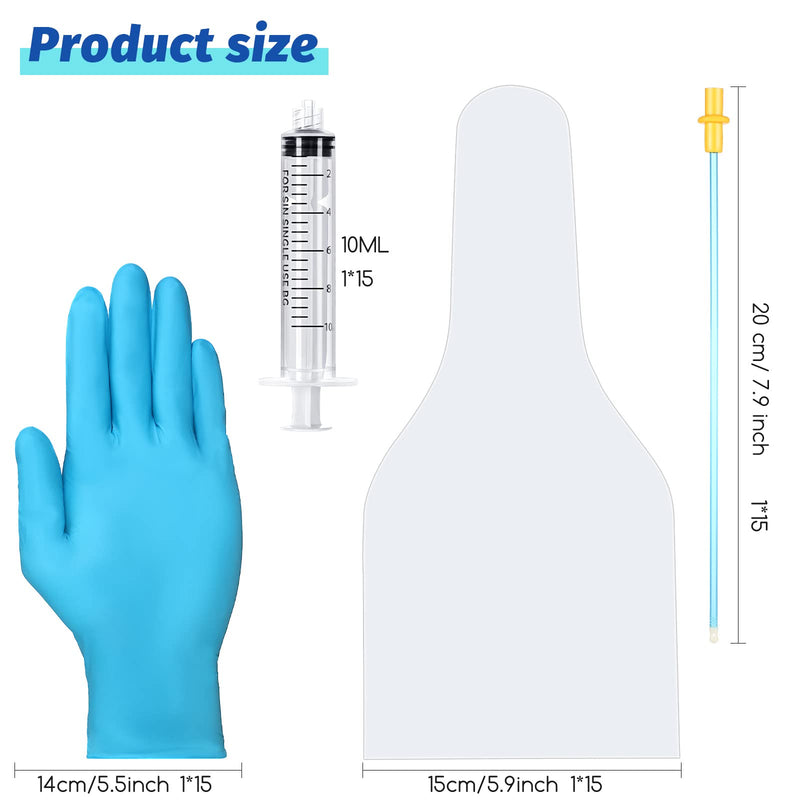 Weewooday 15 Set AI Artificial Insemination Dog Breeding Kit Canine Breeding Kit Dog Semen Collection Bag Disposable Artificial Insemination Pet Supplies (Blue,20 cm) - PawsPlanet Australia