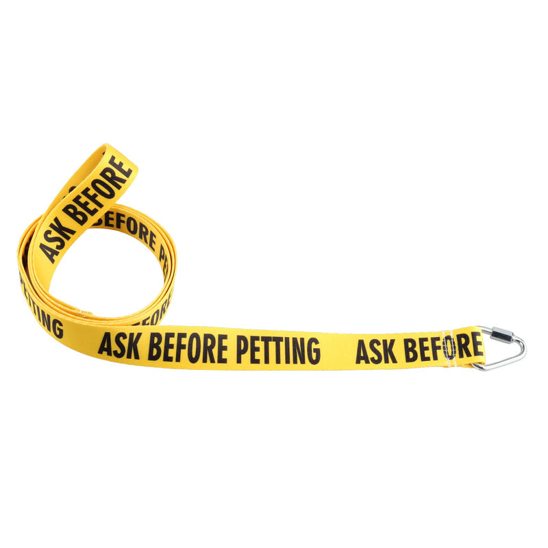 JXGZSO Ask Before Petting/Ask to Pet Nervous Yellow Dog Lead Nervous Shy Rescue Dog Gift (Ask Before Pet Leashes) Ask Before Pet Leashes - PawsPlanet Australia