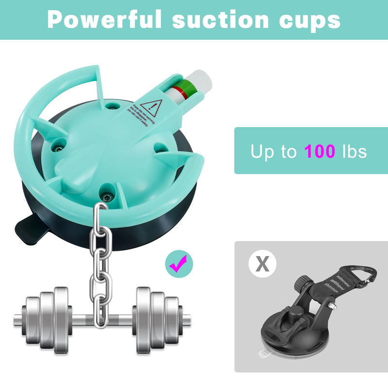 DOCXCDO Heavy Duty Dog Bathing Suction Cups within 100LBS,Portable Dog Grooming Tub Suction Cup,Strong Pet Bath Holder(No Leash) for Shower,Grooming,Blowing,Bathing,Trimming BLUE