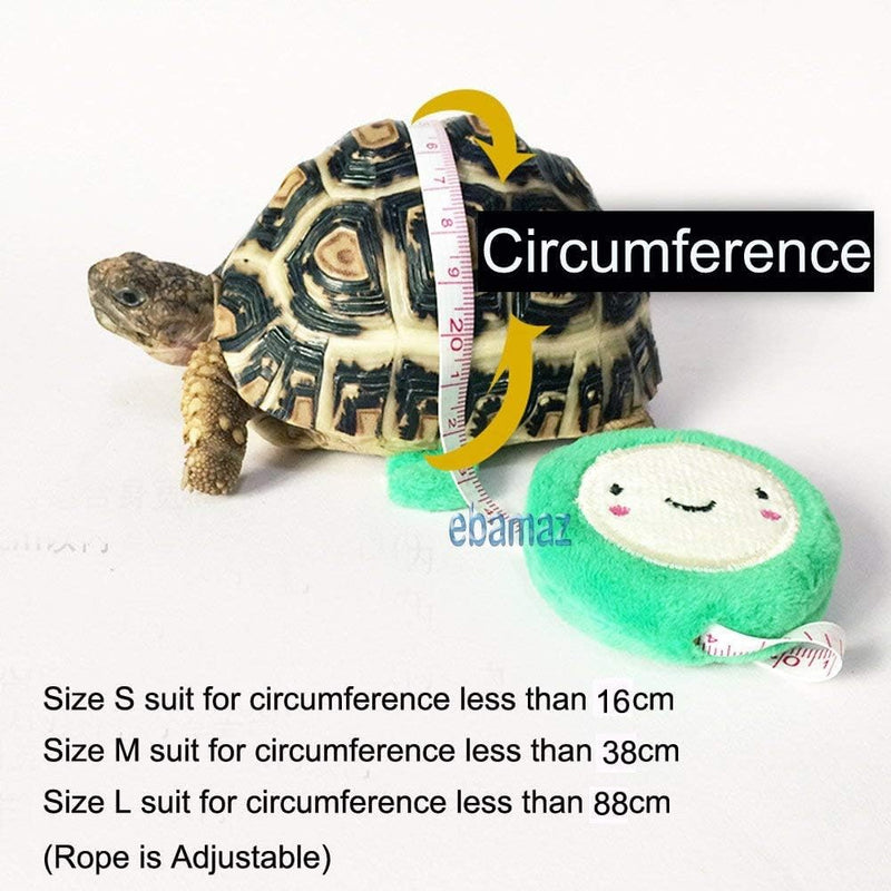 Adjustable Turtle Harness Leashes Soft Leather Harness Strap for Tortoise Pet Outdoor Walking Lead Control Rope Chest Collar Leash for Turtle Supplies (L,Yellow) L Yellow - PawsPlanet Australia