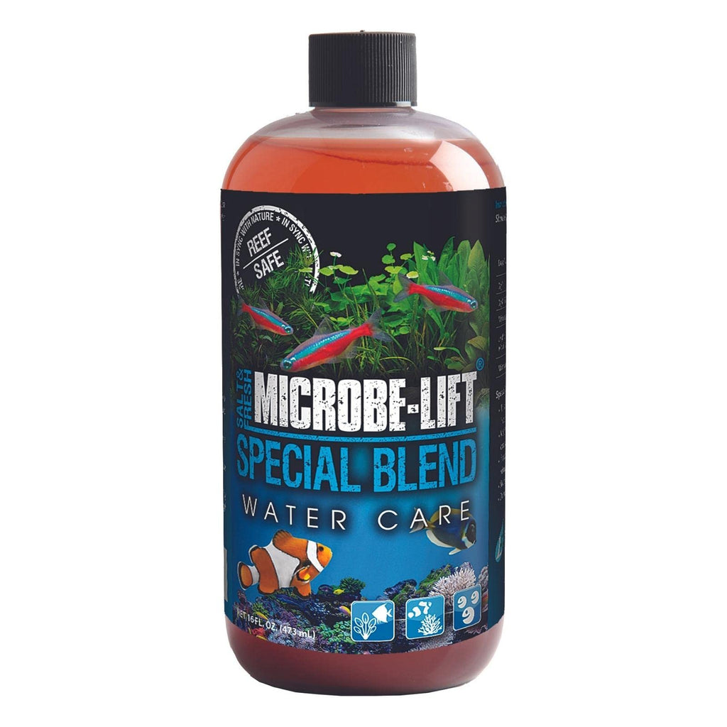 MICROBE-LIFT SBH16 Special Blend Aquarium and Fish Tank Cleaner for Freshwater and Saltwater, 16 Ounces