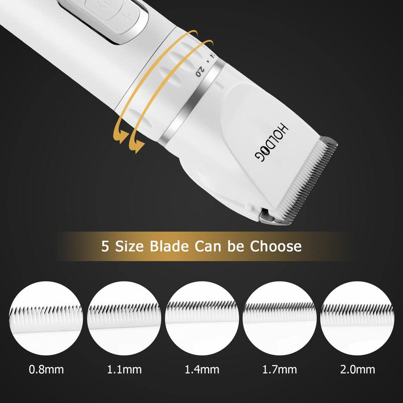Dog Clippers Professional Heavy Duty Dog Grooming Clipper 3-Speed Low Noise High Power Rechargeable Cordless Pet Grooming Tools for Small & Large Dogs Cats Pets with Thick & Heavy Coats - PawsPlanet Australia