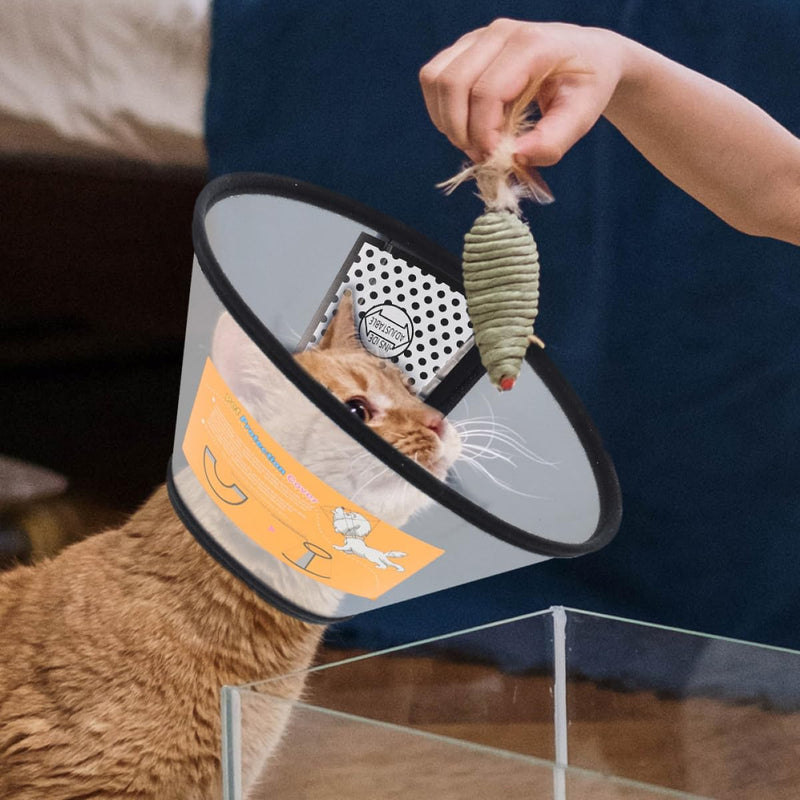 BESTYASH Soft Protective Collar made of Breathable PP Material, Adjustable, Prevents Licking and Chewing, Comfortable Recovery Collar for Cats and Dogs, Pet Collar