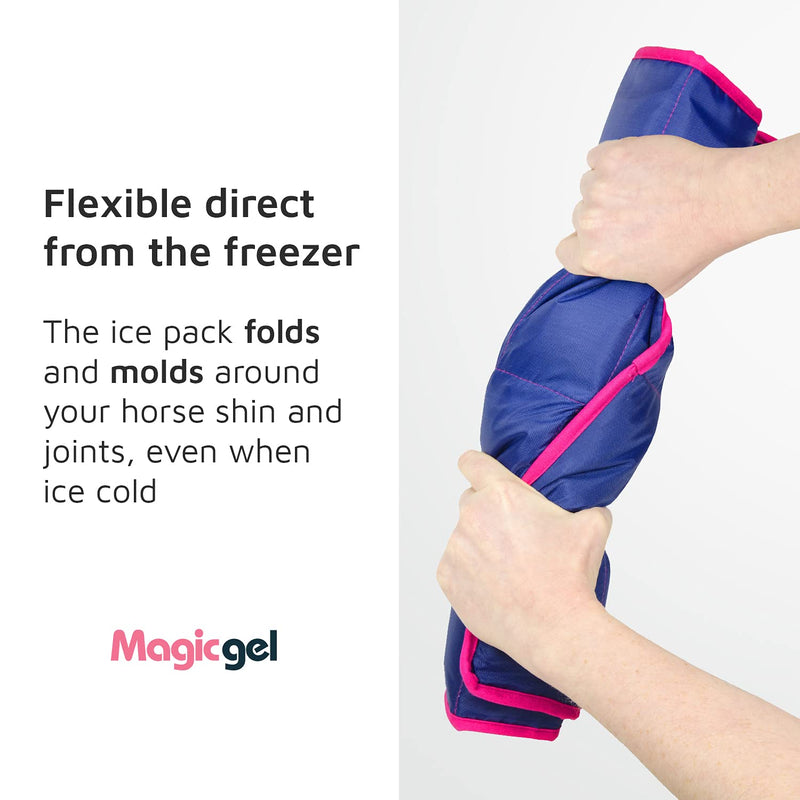 Magic Gel Horse Ice Pack with Carry Case - Twin Ice Boots | Cooling Horse Leg Wraps for Hock, Ankle, Knee, Legs, Boots, and Hooves | Horse Tack, Horse Supplies & Horse Gift Ideas for Horse Lovers 2 Count (Pack of 2) - PawsPlanet Australia