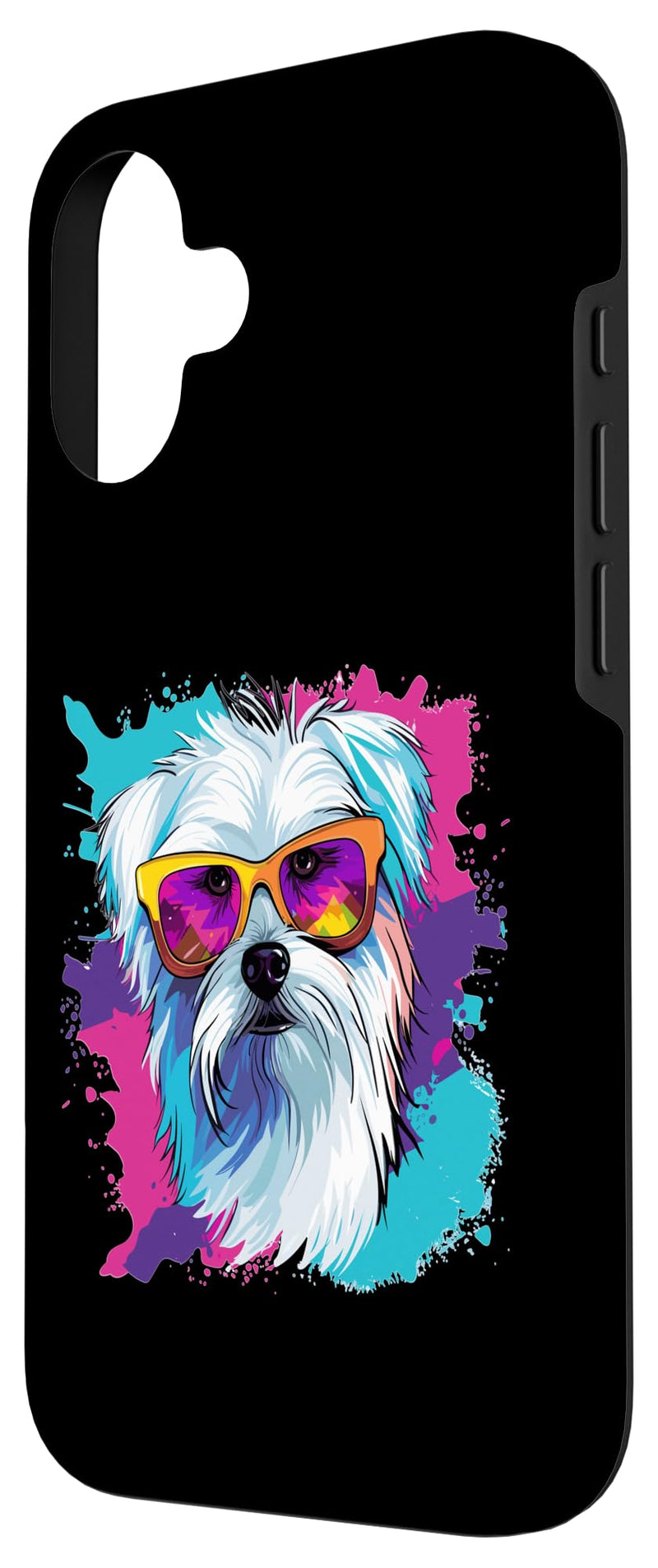 iPhone 16 Maltese Dog Breed Pet with Sunglasses Pop Art Case iPhone 16