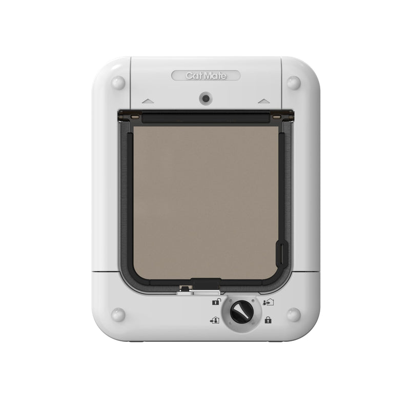Cat Mate Microchip Activated Cat Flap (360) - ISO and AVID Compatible, Door for Entry Control of up to 30 Cats or Small Dogs, for Single/Multiple Glazing, UPVC, Walls and Wood, White - PawsPlanet Australia