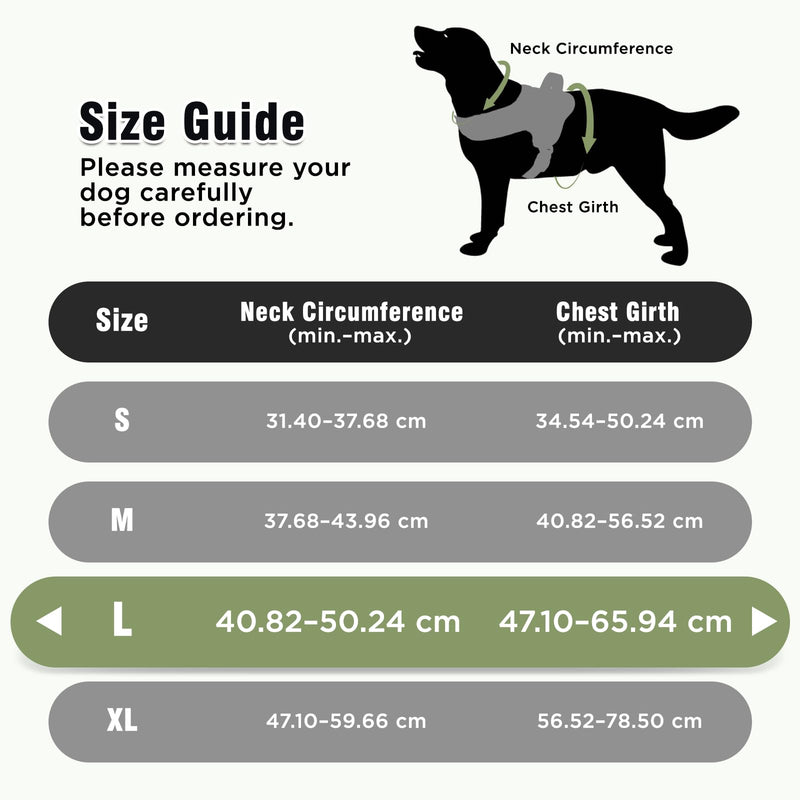 Soft No Pull Dog Harness - Green, Reflective Strips, Customizable Velcro Patches, Adjustable Breathable Vest with Soft Neck Pad & Locking Buckle for Small Medium Large Dogs-XL XL - PawsPlanet Australia