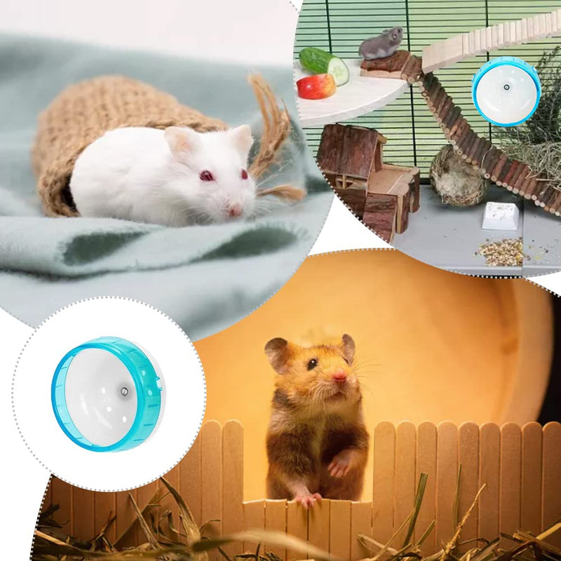 Silent Hamster Wheel Small Silent Hamster Wheel Non-Slip Pets Running Sports Exercise Wheel for Small Animal Hamster 4.7In in Diameter - PawsPlanet Australia