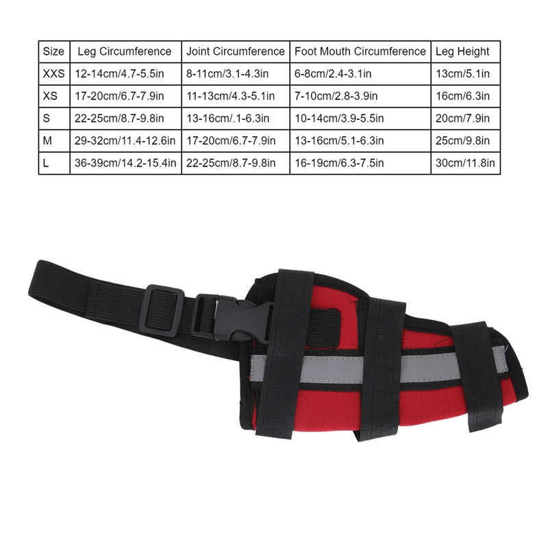 Dog Hind Leg Brace, Pet Dogs Protector Sleeve Brace Neoprene Anti-licking Breathable Support Knee Pads for Dog Legs Pet Stable Knee Pads Support (S)
