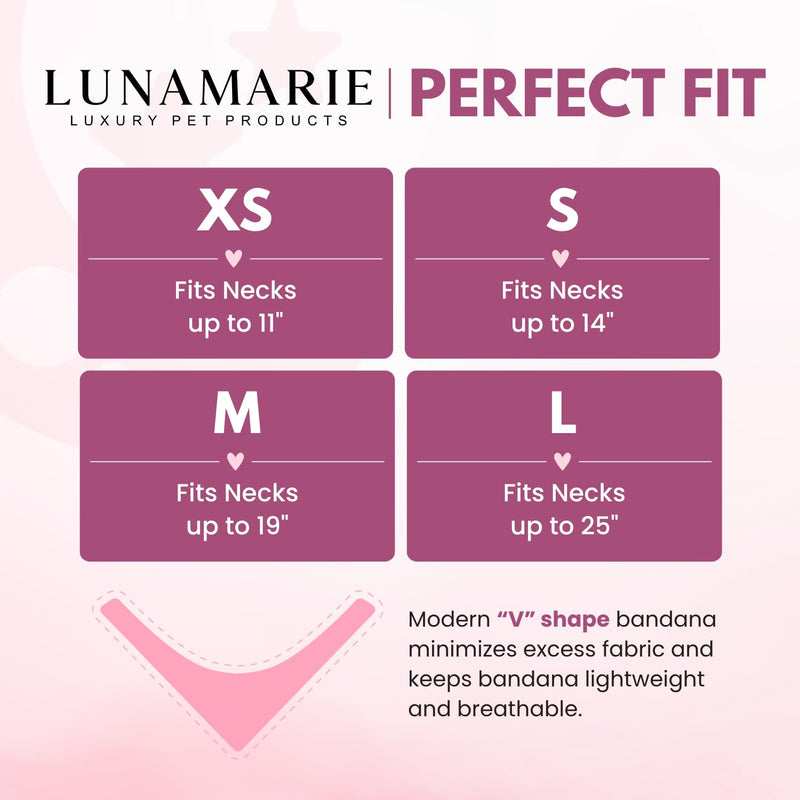 LunaMarie - Luxury Pet Birthday Bandanas -Premium & Silky Poly Fabric | 100% Handmade | Custom Shape Dual Layered (Birthday Girl Purple, X-Small) - PawsPlanet Australia