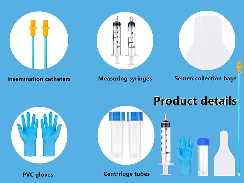 5 Set AI Artificial Insemination Dog Breeding Kit, Canine Breeding Kit, Dog Insemination Breeder Kit, Disposable Canine Artificial Insemination, Canine Breeding Supplies (5 Set, 11.8 inch) M 5 Set - PawsPlanet Australia