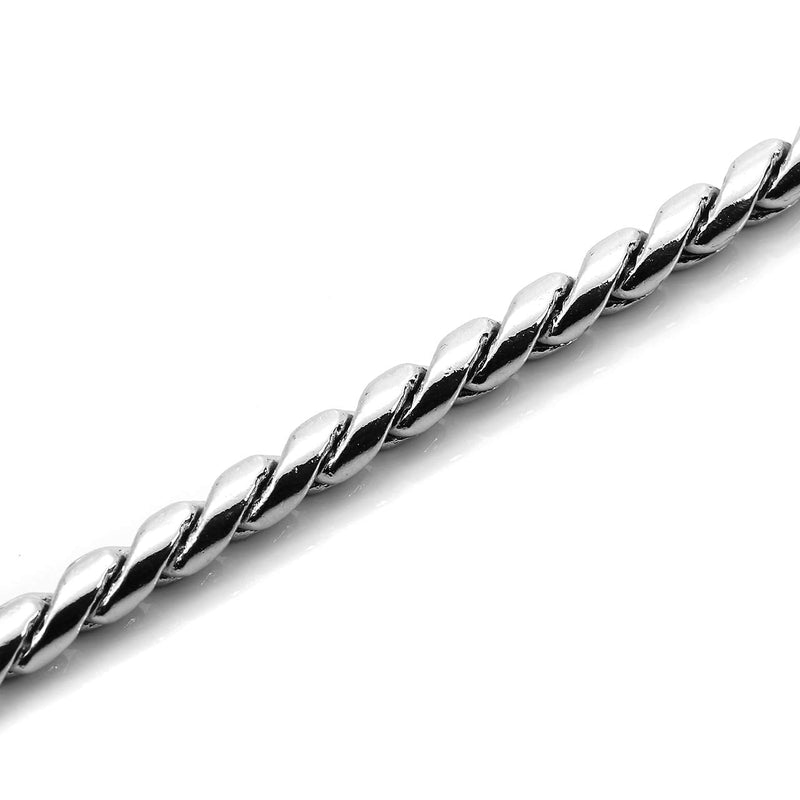 Mogoko Stainless Steel Dog Choke Chain Collar, Puppy Metal Snake Chain Pet Show Slip Collar Choker for Training Walking (Silver;20.0"*4.0mm) 4.0mm x 20.0 inch Silver - PawsPlanet Australia