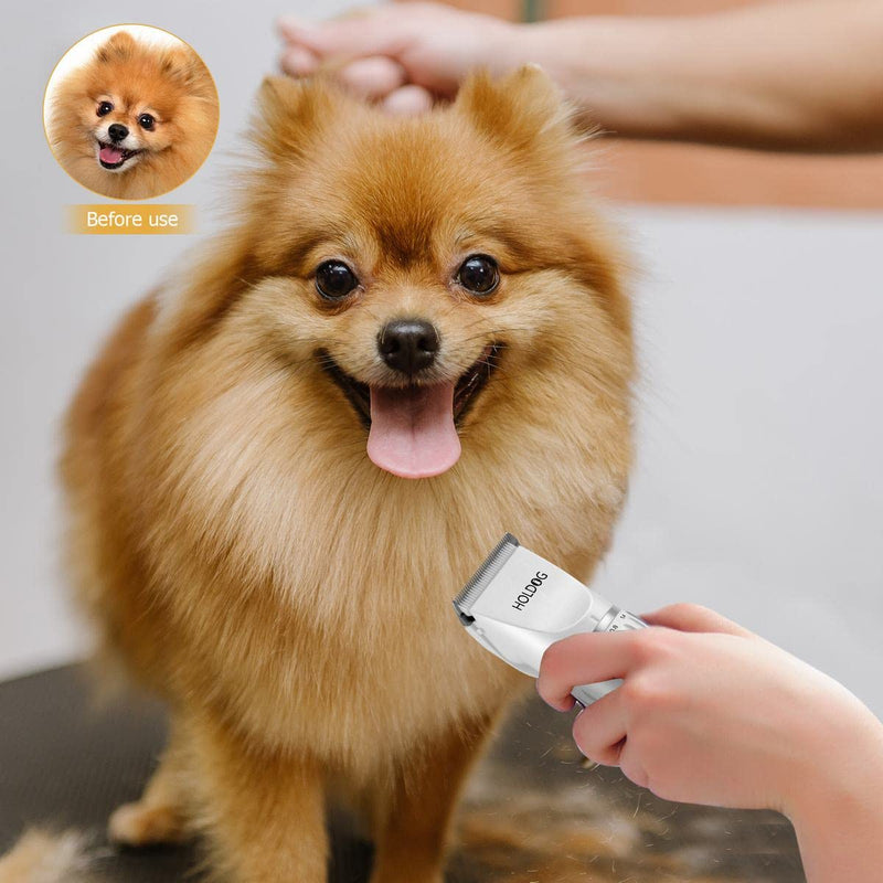 Dog Clippers Professional Heavy Duty Dog Grooming Clipper 3-Speed Low Noise High Power Rechargeable Cordless Pet Grooming Tools for Small & Large Dogs Cats Pets with Thick & Heavy Coats - PawsPlanet Australia