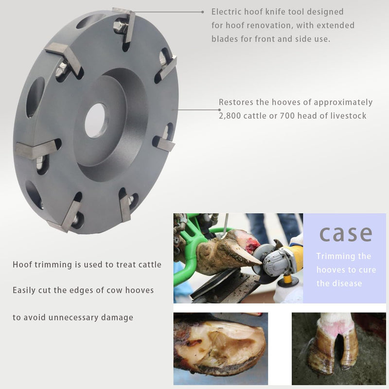 Horse Hoof Trimming Disc Livestock Hoof Trimming Grinding Wheel Professional Electric Hoof Repair Plate Sheep Cattles Horses Hoof Cow Nipper Knife Tools - PawsPlanet Australia