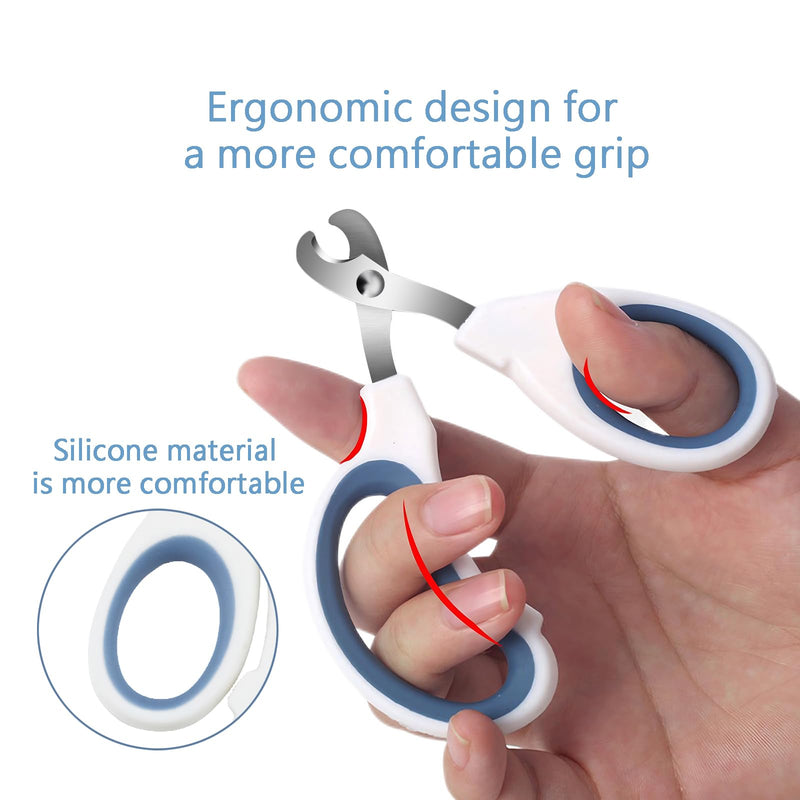Cats & Dogs Pets Nail Clippers & Trimmers Rabbit Nail Clippers cat Nail Clippers for Indoor Cats cat Claw Clippers with Safety Guard Professional Grooming Tool for Cat Kitten Small Blue - PawsPlanet Australia
