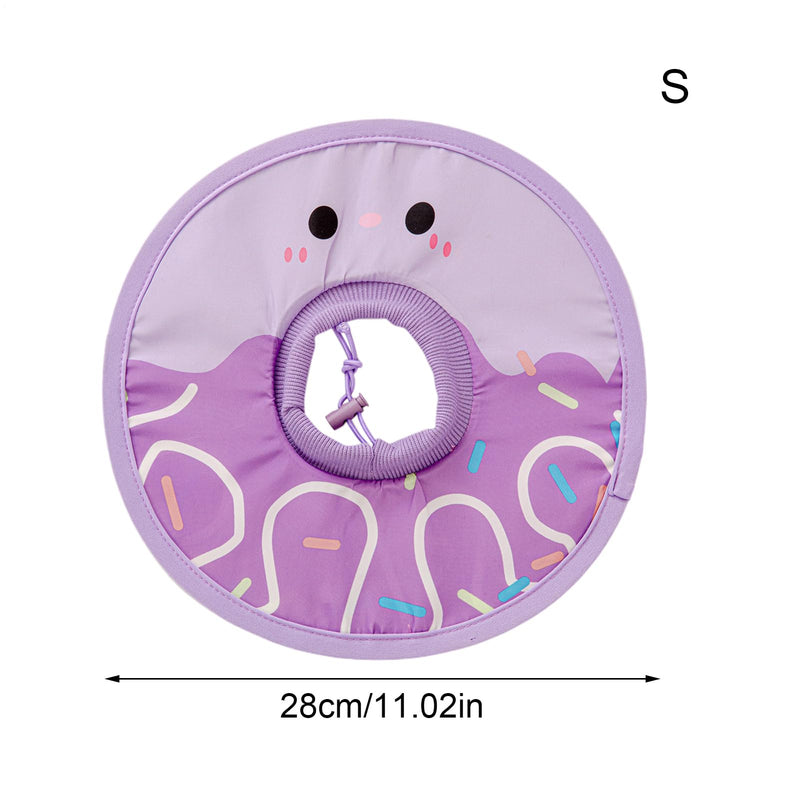 Cat cone ‬ soft cat cone, cat cone collar, foldable, water-repellent, lightweight, soft, comfortable, recovery collar for kittens, protective neck donut against licking S