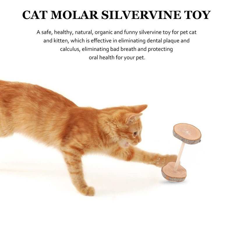 Wooden cat chew stick, 2 pieces, for stress reduction and behavioral prevention for cats and kittens during transport. Random style.