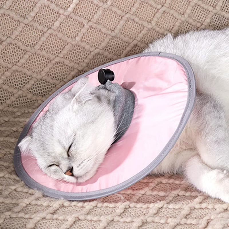 DONGKER Cat Recovery Collar,Waterproof Cat Neck Collar Adjustable Kitten After Surgery Collar for Cat Pet Avoid Licking Scratching