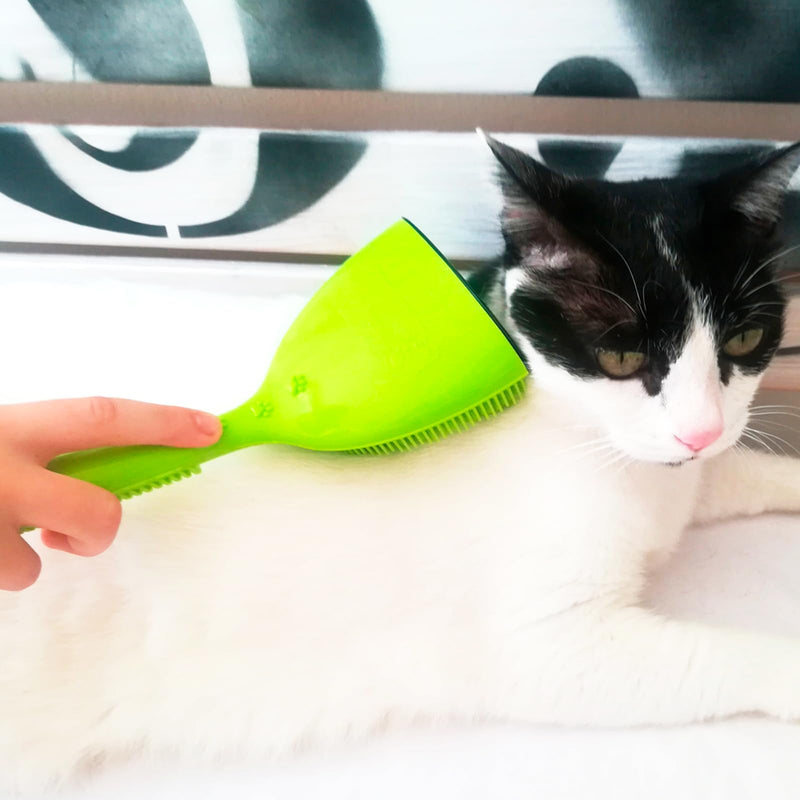 Michel Mercier Pet Detangling Brush Fine or Normal Fur - Pet Brush for Grooming, Detangling, Deshedding - Cat Brush and Dog Brush for Shedding - 1 pc