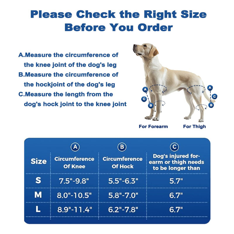 Dog Hip Brace，Adjustable Dog Knee Brace for ACL, CCL, Hip Dysplasia & Ligament Injuries, Fits Small, Medium & Large Dogs, Pain Relief & Stability with 10 Metal Stabilizers (Large)