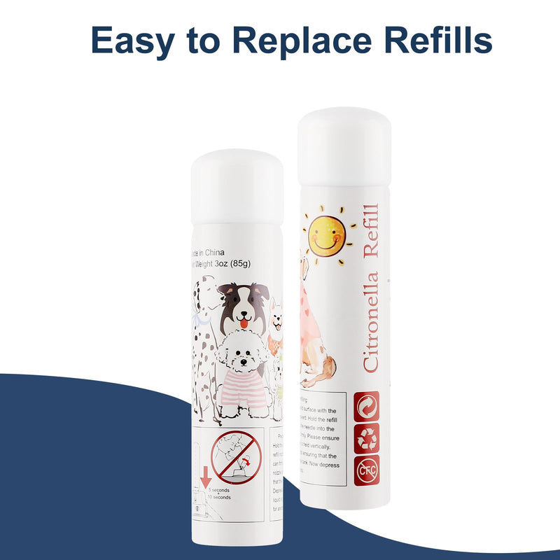Citronella Spray Refill 2 Pack 3oz 85g Can Citronella Bark Collar, Spray Bark Collar & Remote Trainers Humane & Safer Citronella Refill 2PACK - PawsPlanet Australia