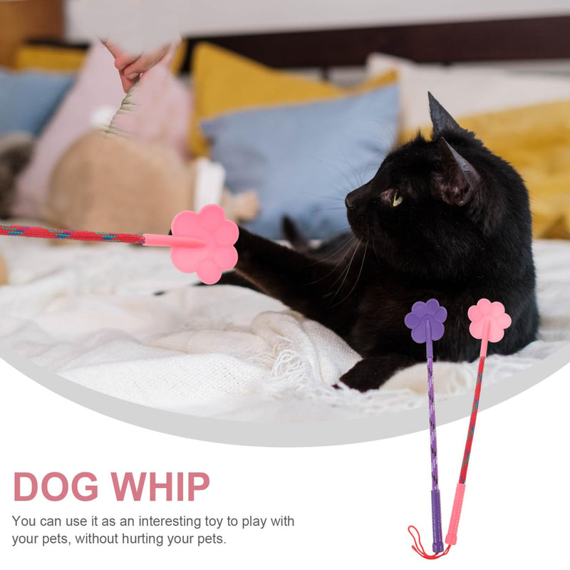 2pcs Dog Training Tool Supplies Small Dog Toys Lure Stick for Dogs Targeting Stick Cat Training Clicker Toy Tools Pet Training Stick Dog Stuff Puppy Dog Trainer 42X8X0.8cm As Shown - PawsPlanet Australia