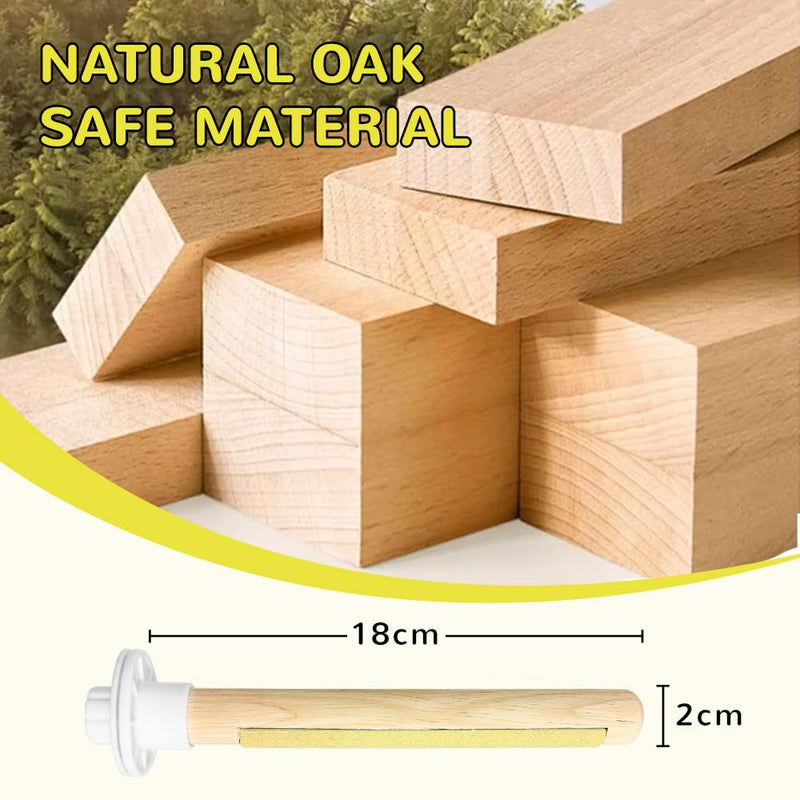2-Pack 7.8" Bird Perches with Sandy Grip Natural Wood & Stand for Small Birds Cage Accessories for Parakeets, Cockatiels, Lovebirds; Foot Health & Nail Care - PawsPlanet Australia