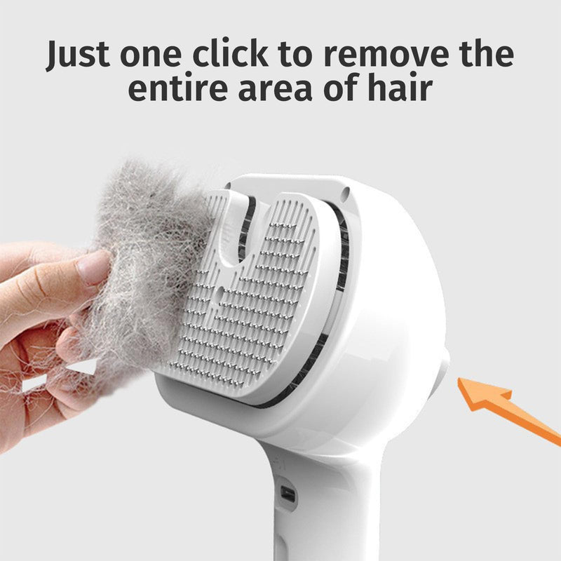 Plufura Essentials Dog Brush, Plufura Pet Brush, Skin Friendly Deshedding Grooming Tool for Dogs & Cats, Pet Hair Brush for Long & Short Hair, Reduces Shedding by 95% (White) White - PawsPlanet Australia