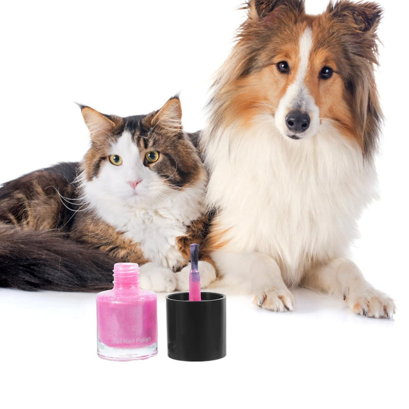 Dog Nail Polish Quick Dry Pet Nails Polish Set 6 Pcs Water-Based Healthy Paw Grooming Pet Dye Kit for All Pets - PawsPlanet Australia