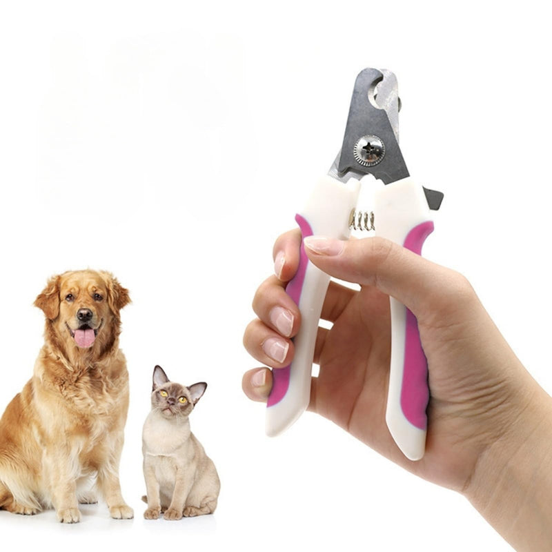 Pet Nail Clippers Nail Clippers and Trimmers for Cats and Dogs Equipped with A Safety Guard to Prevent Over-Cutting, Come with A Free Nail File and Are Professional Pet Grooming Tools. (Pink) Pink - PawsPlanet Australia