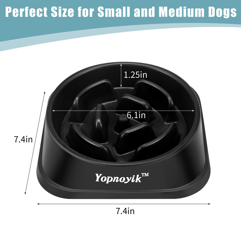 Slow Feeder Dog Bowls 2PCS, Anti-Slip Maze Puzzle Dog Feeding Bowls, Anti-Chocking and Interactive Dog Food Bowls, Bloat Stop Dog Bowls for Small and Medium Dogs and Cats (Black and Navy Blue) Black and Navy Blue - PawsPlanet Australia