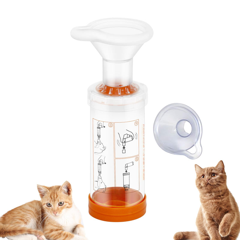 Cat Inhaler Spacer with 2 Silicone Masks - Portable Nebulizer for Cats - Drug Delivery for Feline Breathing Problems - Cat Inhaler & Nebulizer - PawsPlanet Australia