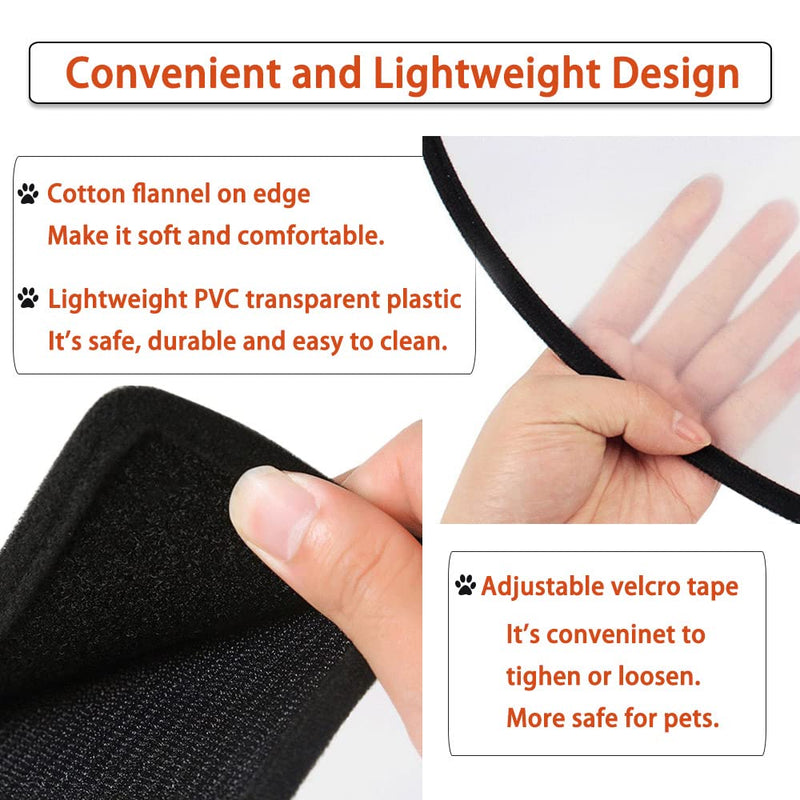 Cat Cone Collar 3PCS Adjustable Protective Collar for Pet Cat,Recovery E-Collar Wound Healing (3PCS) 3PCS- - PawsPlanet Australia