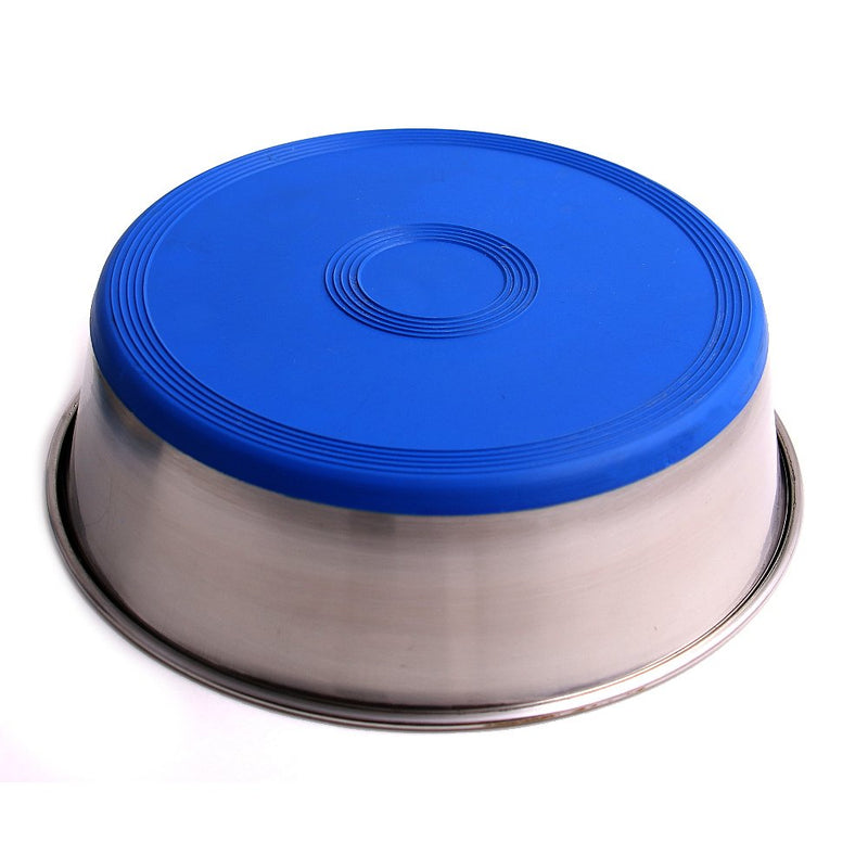 Max and Neo Heavyweight Non-Skid Rubber Bottom Stainless Steel Dog Bowl - We Donate a Bowl to a Dog Rescue for Every Bowl Sold (Large - 80oz - 9.5" Diameter) Large - PawsPlanet Australia
