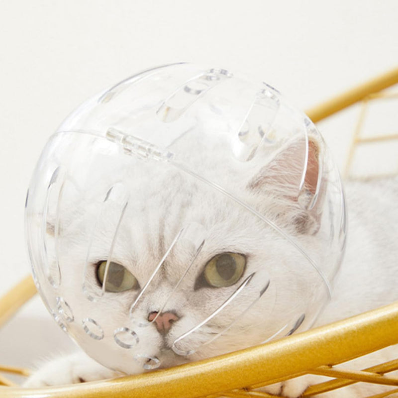 Round transparent cat head protector made of ABS. Prevents licking and biting. Fearful. Fits neck circumference 27-31 cm. For cats after surgery.