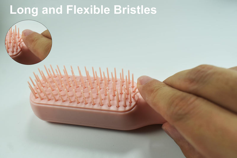 Scalable Small Grooming Dog Brush, Puppy Massaging Hair Brush, for Small Dogs Cats Rabbits of All Hair Types (Deep Pink) Deep Pink - PawsPlanet Australia