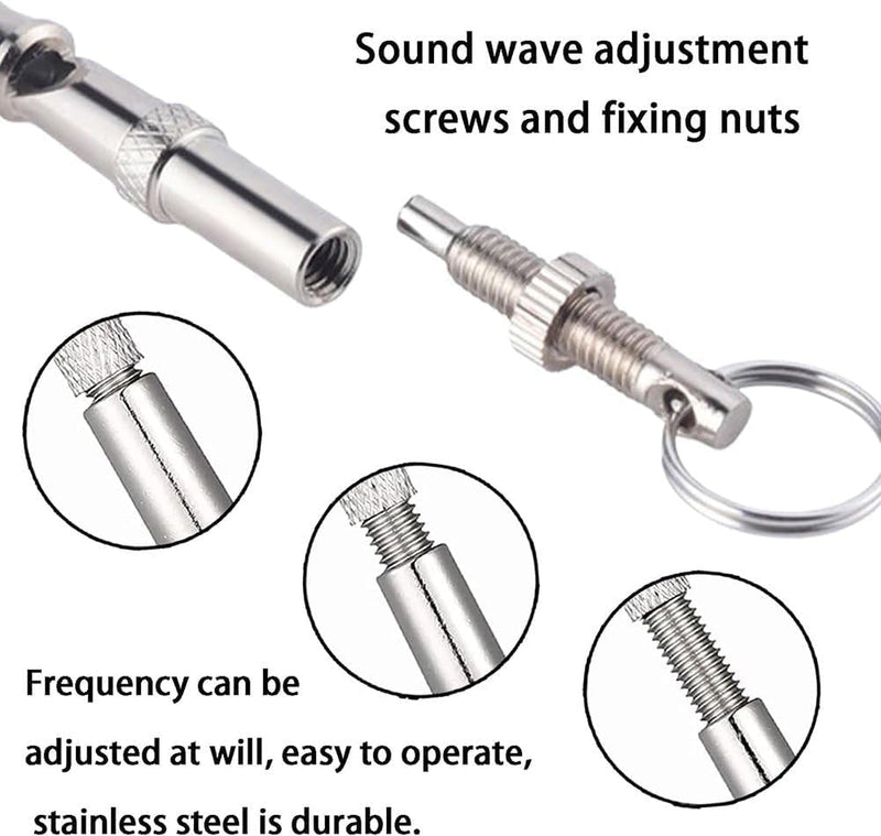Dog Whistle, Adjustable Ultrasonic Silent Dog Recall Whistles, Training Whisle to Stop Barking Neighbors Dog - PawsPlanet Australia
