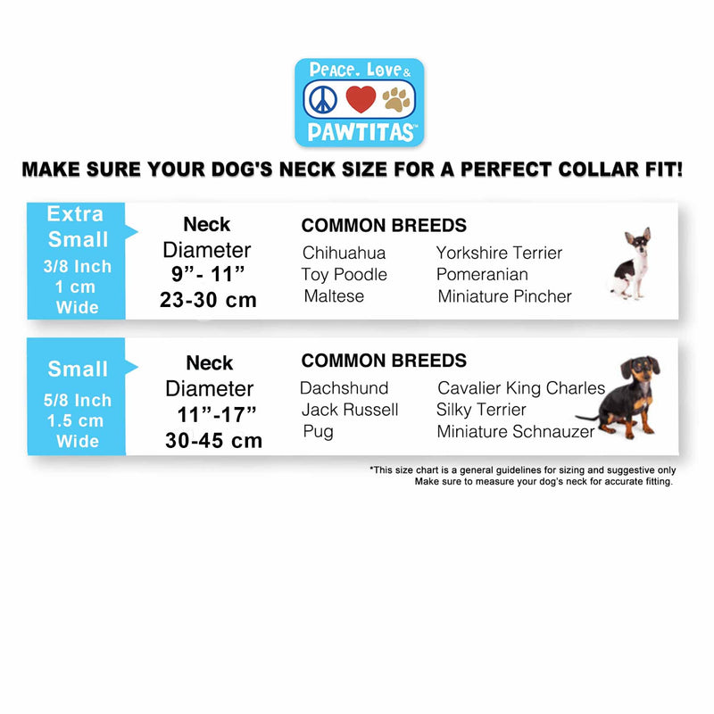 Pawtitas Reflective Dog Collar for Dog and Puppies A High Visibility Collar with Reflective Bands | Adjustable Dog Collar Heavy Duty Perfect for Extra Small and Small Puppies - Teal XS Collar X-Small (Pack of 1)