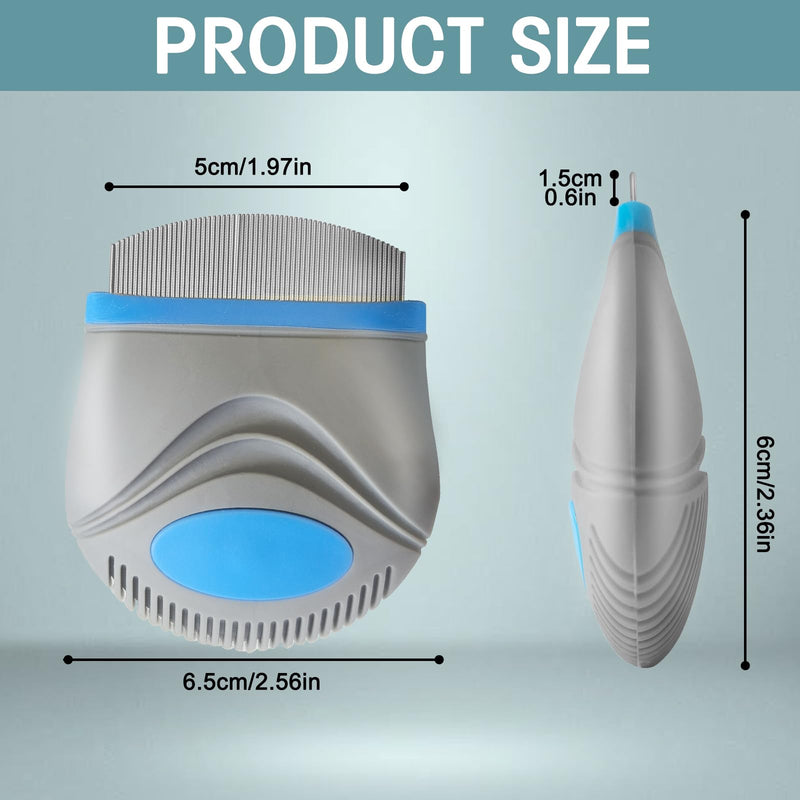 Face Comb for Dogs,Pet Grooming Combs with Rounded FineTeeth,Stainless Steel Tear Stain Remover for Dogs Cats,Lightweight & Portable Pet Grooming Brush Suitable for All Furry Pets A - PawsPlanet Australia