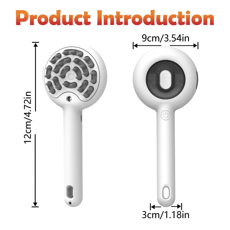 Cat Brushes for Indoor Cat, 6 in 1 Pet Steam Brush for Dog Cats Grooming Kit Supplies Hair Grooming for Long Short Hair Cats Dogs Massage & 2 Water Spray Modes Shedding Brush - PawsPlanet Australia