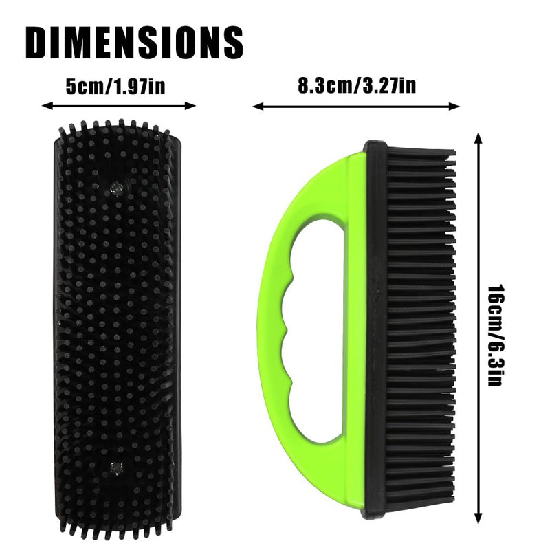 Pet Hair Remover Rubber Brush, Bath Brush for Dogs & Cats, Reusable Lint Roller, Furniture & Car Hair Removal Brush, Effective for Carpets, Couches, and Clothes - PawsPlanet Australia