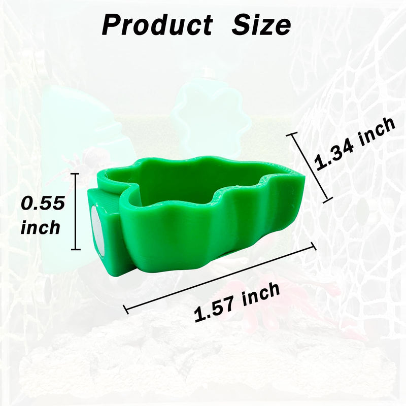 2 PCS Jumping Spider Feeding Dish, Leaf Shape Tiny Food Dishes Water Bowl with 1PC Tweezer and 1PC Dropper for Jumping Spider, Tarantula and Other Small Pets - PawsPlanet Australia