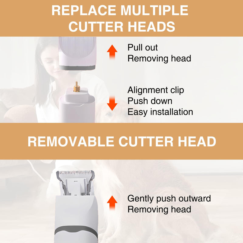 4 in 1 Dog Trimmer for Grooming Products Kit, Dog Hair Clipper