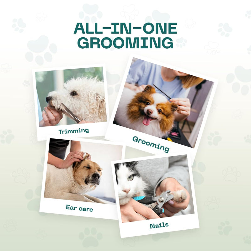 Dog Grooming Hammock – Cat and Dog Hammock for Nail Trim Set with Clippers, Comb – Durable Pet Sling for Nail Trimming – Breathable Fabric Clipper Bag for Small Pets