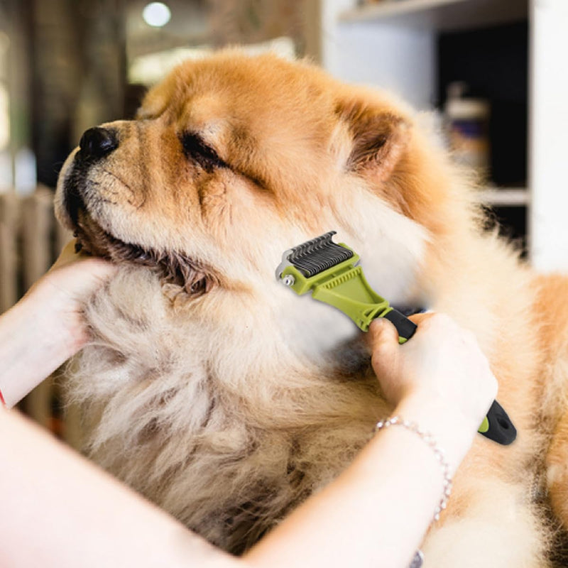 Namvo Dog Brush Cat Comb Dog Grooming Rake, Dematting Comb, Shedding Tool, Undercoat Rake for Small, Medium and Large Pets - PawsPlanet Australia