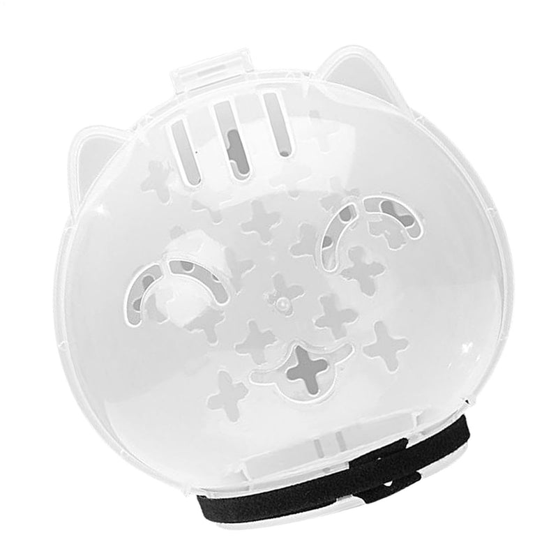 Transparent cat muzzle, adjustable bite protection, kitten astronaut helmet, chew guard | Small animal shaving system, safety device for grooming, for prevention, grooming aid