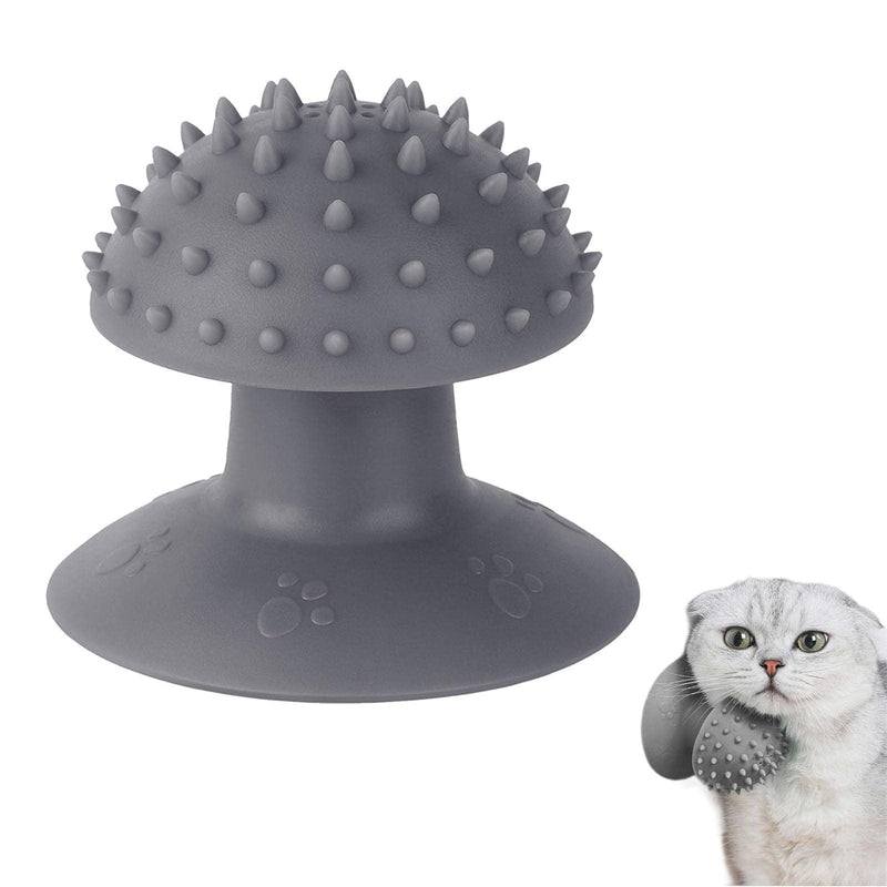 Grey Cat Corner Scratcher | Cat Corner Self Groomer - Remove Loose Fur, Removable Design for Cleaning, Cat Massage Combs for Short Long Fur Cats Grooming,Kitten Puppy Massager Brushes - PawsPlanet Australia